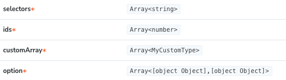 array